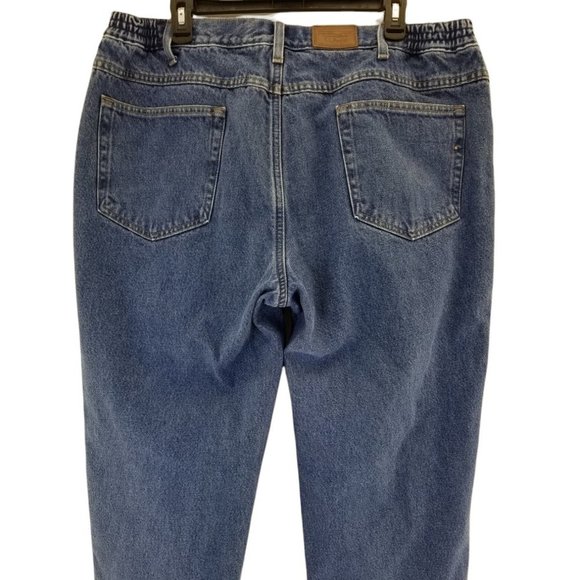 L.L. Bean Flannel Lined Comfort Waist Mens Jeans Size 40 X 29 100% Cotton - Picture 2 of 8